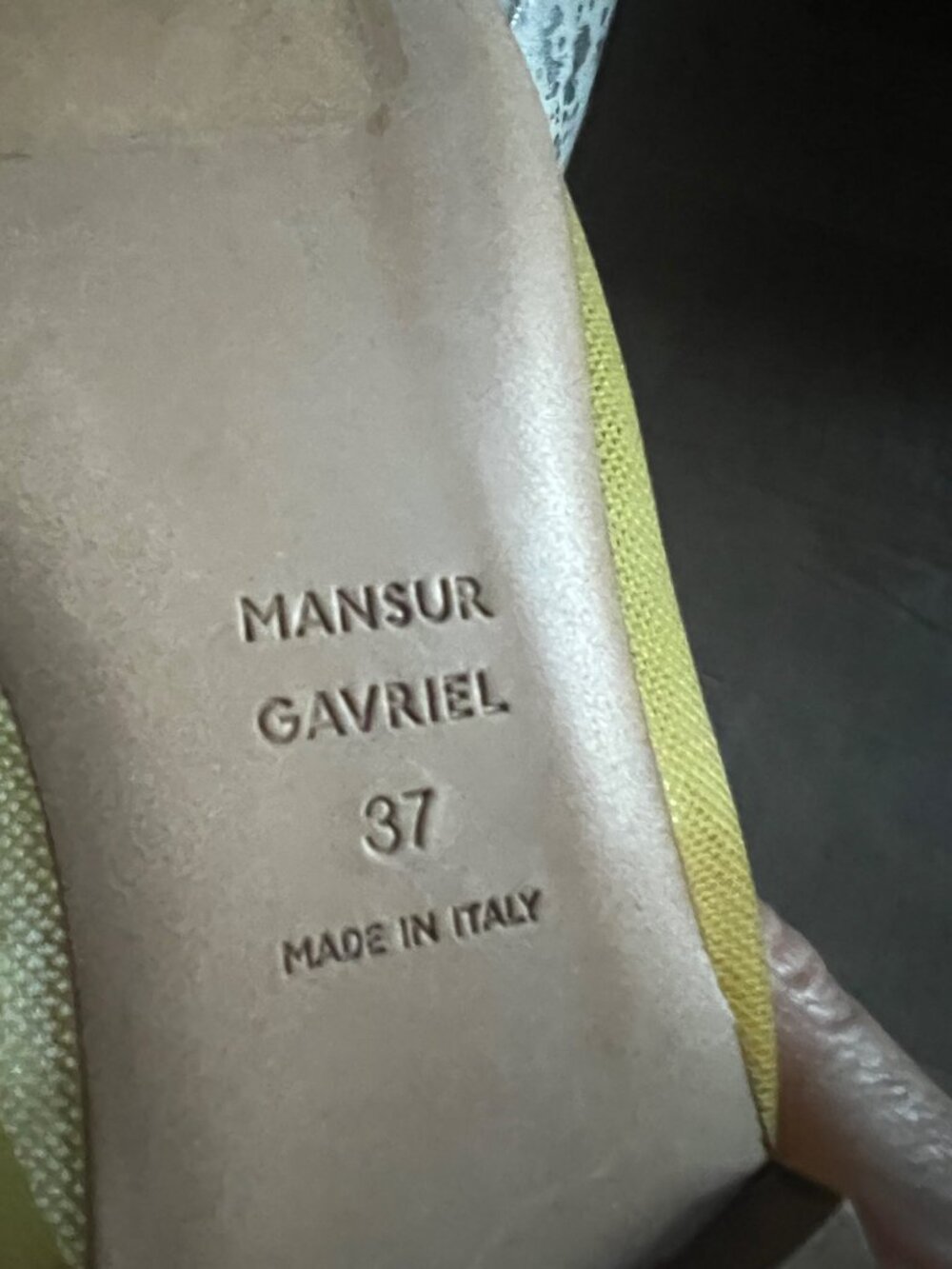 MANSUR GAVRIEL Dream Ballerina bright yellow Flats SIZE 37 NEW - Picture 4 of 10
